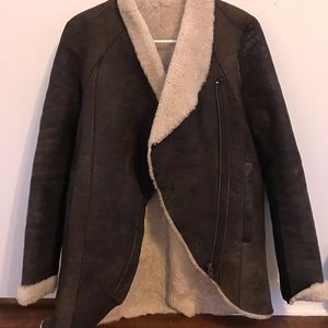 Shearling lined jacket